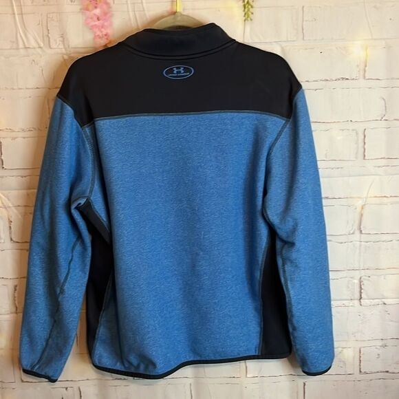 UNDER ARMOUR YOUTH L COLD GEAR ZIP COLLAR SWEATSHIRT - Picture 8 of 12